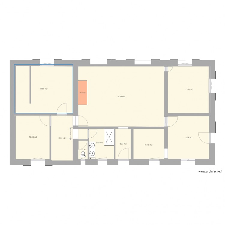 MF09082016WCSDB. Plan de 0 pièce et 0 m2
