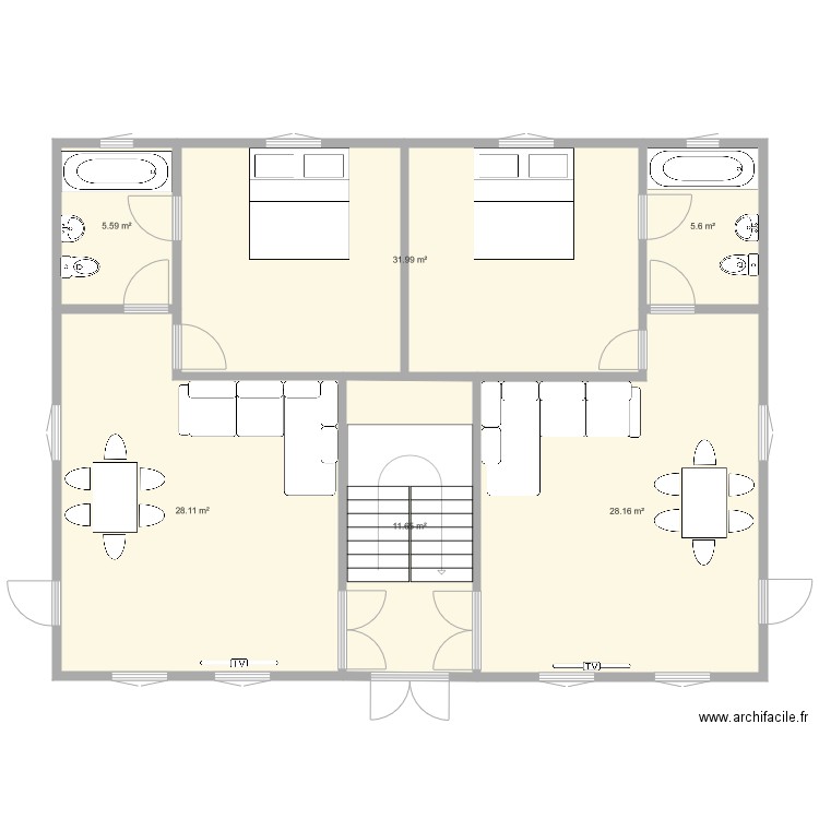 Plan Appartements Etage 3. Plan de 0 pièce et 0 m2