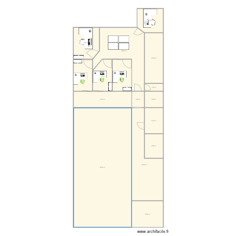 Chessy Etage et Plateforme Cotes controlées. Plan de 0 pièce et 0 m2