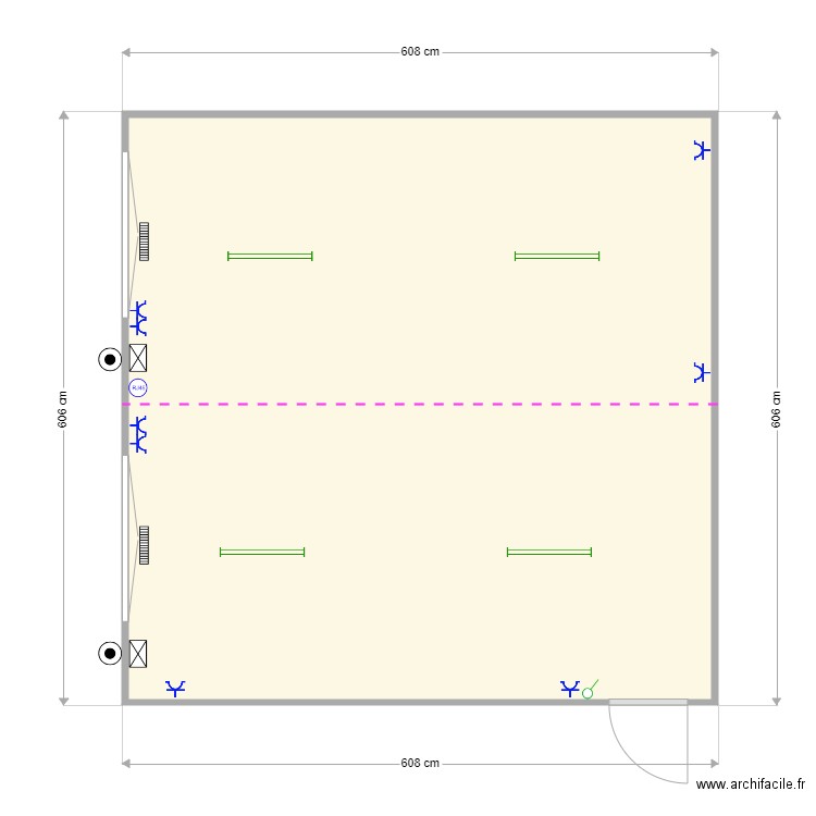 2 63240 263250 Round 3D. Plan de 1 pièce et 35 m2