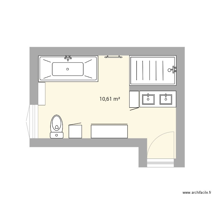 Salle de bain 2. Plan de 0 pièce et 0 m2