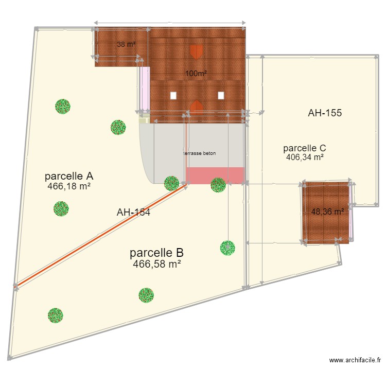 Jardin. Plan de 0 pièce et 0 m2
