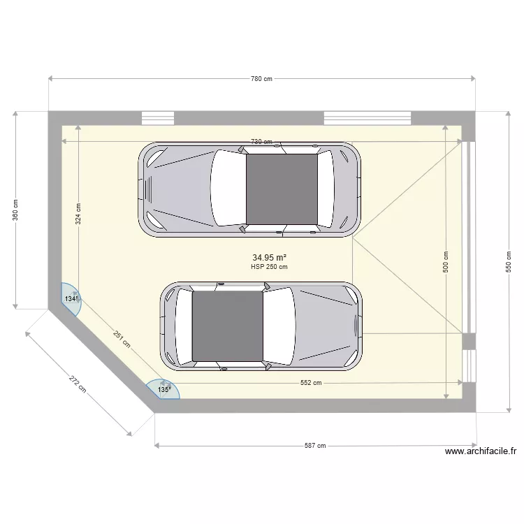 plan garage. Plan de 