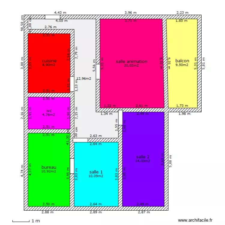 bureau1. Plan de 
