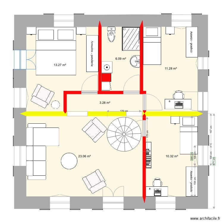 Variante 6. Plan de 0 pièce et 0 m2