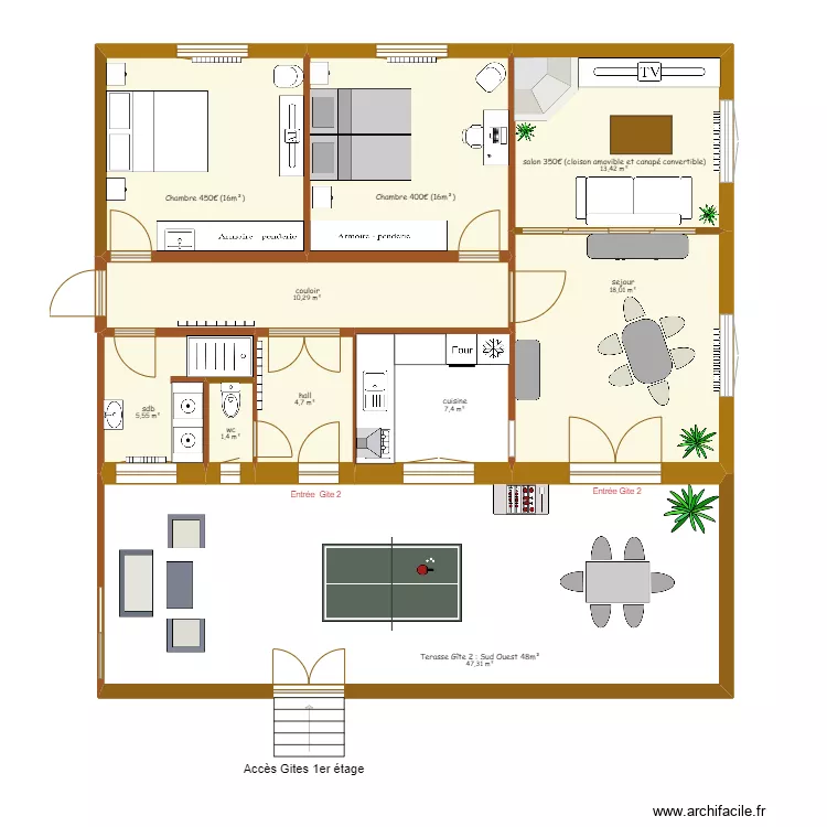 gite 2. Plan de gite 2. Plan de