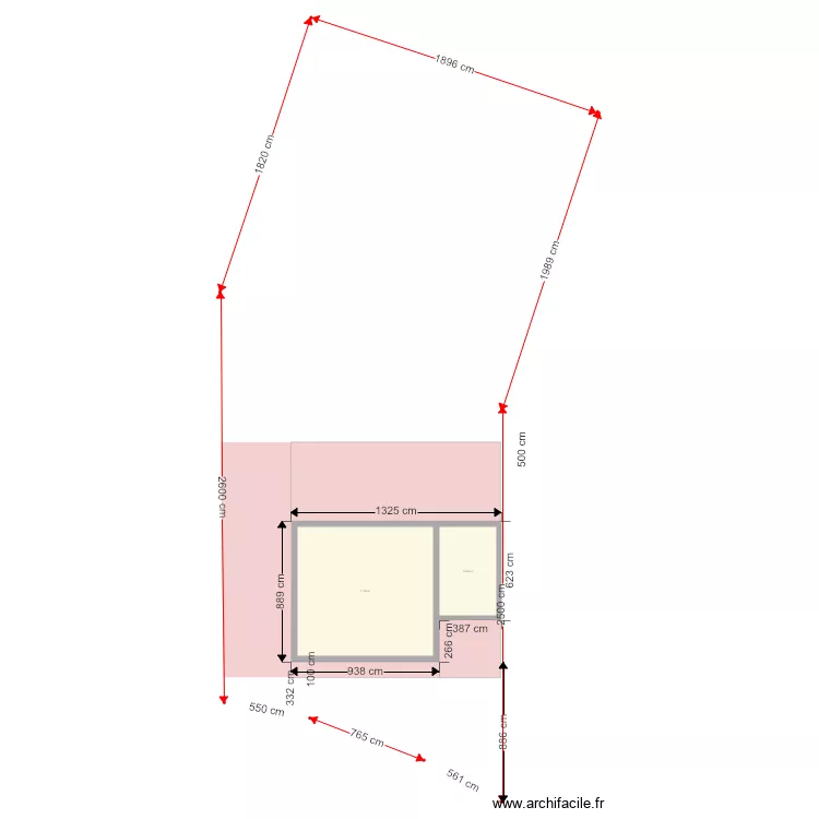 plan de masse sans image de fond. Plan de 
