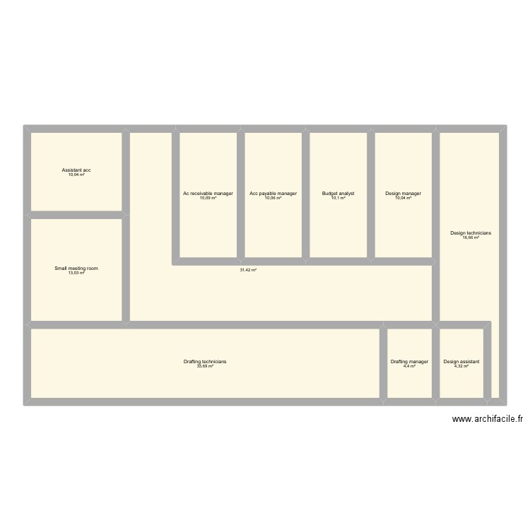 Floor 3. Plan de 11 pièces et 154 m2