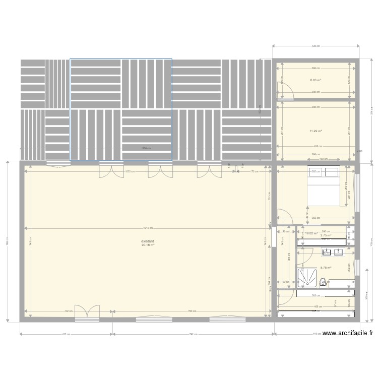 fresnes base 21102021 extension. Plan de 6 pièces et 136 m2
