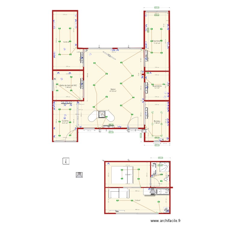 Maison Habitation ELECTRICITE 2. Plan de 0 pièce et 0 m2