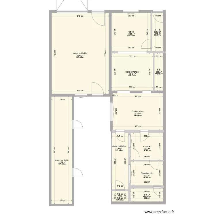 rdc hesdigneul &eacute;tat actuel. Plan de 