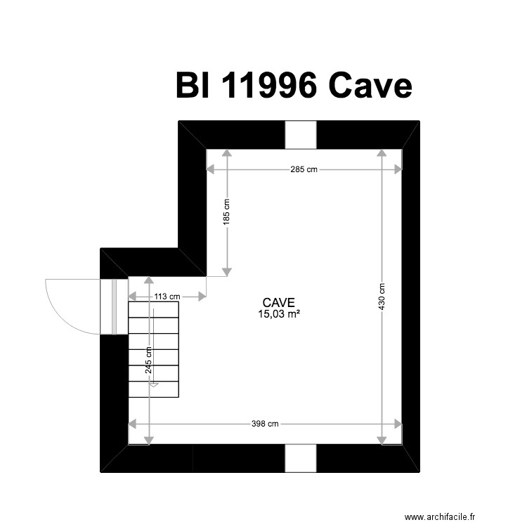 BI 11996. Plan de 34 pièces et 213 m2