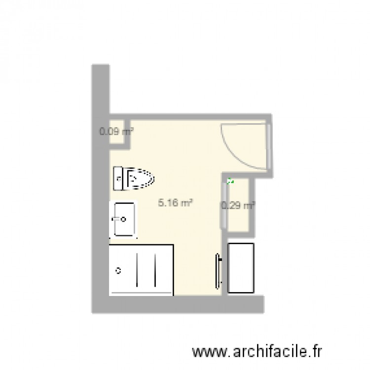 Les Molières salle de bain après val2. Plan de 0 pièce et 0 m2