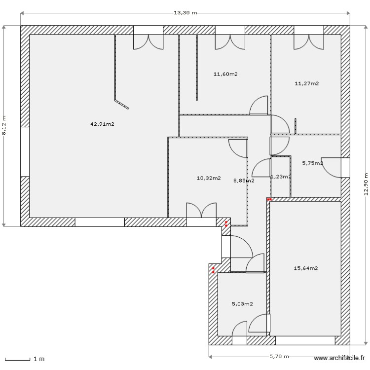 pitte. Plan de 0 pièce et 0 m2