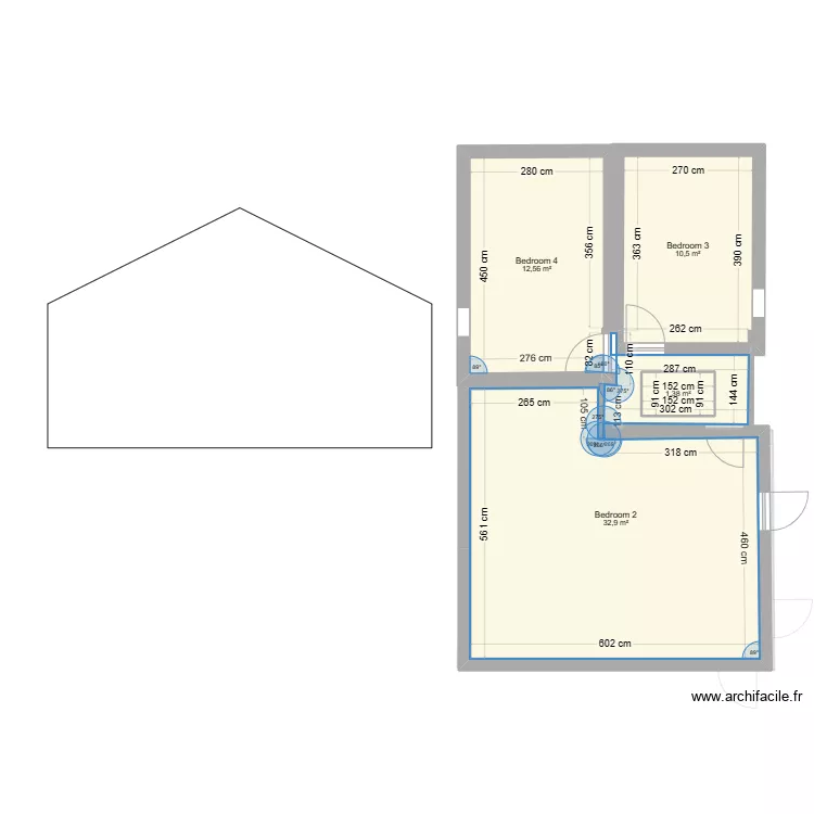 Chalet Belleville. Plan de 
