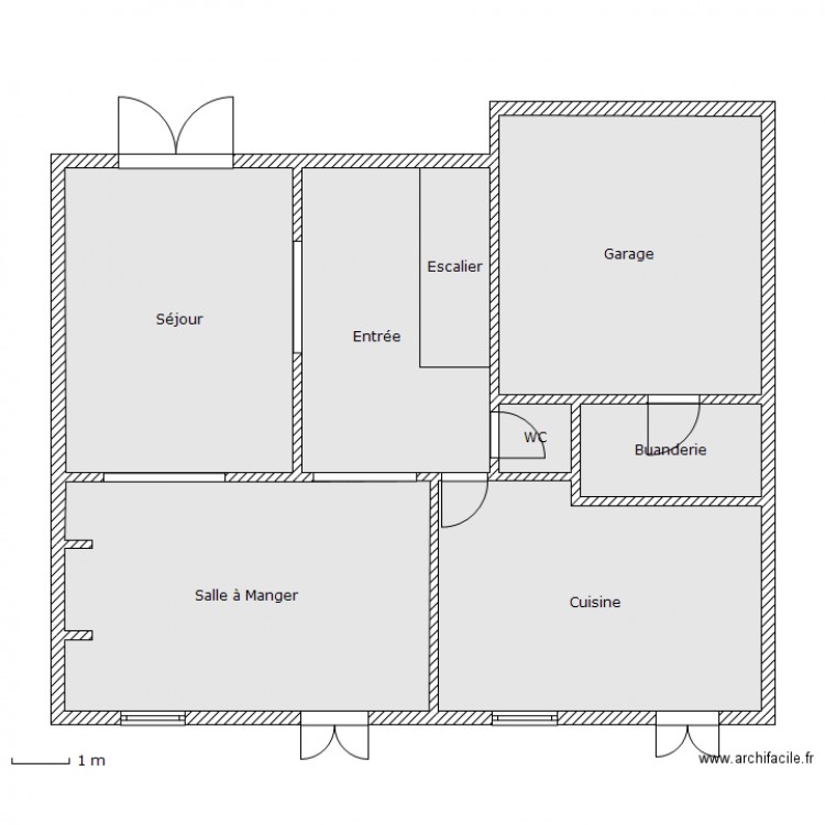 Maison RDC. Plan de 0 pièce et 0 m2