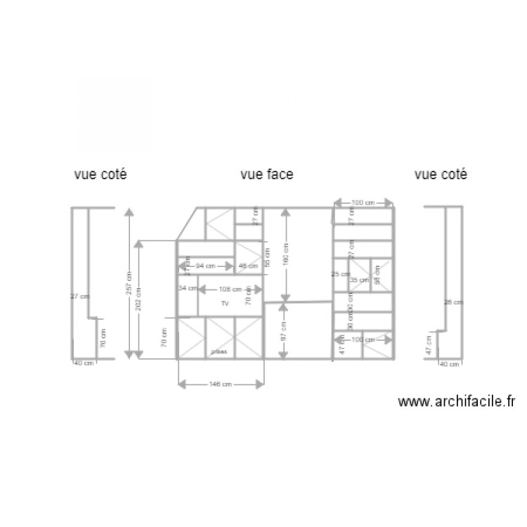 biblio olivier eglem v6. Plan de 0 pièce et 0 m2