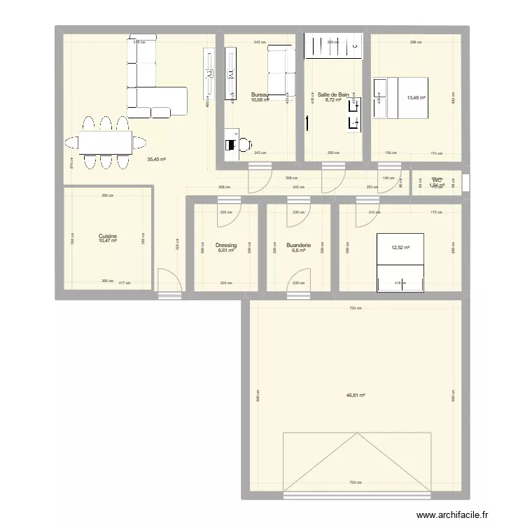 Maison. Plan de 