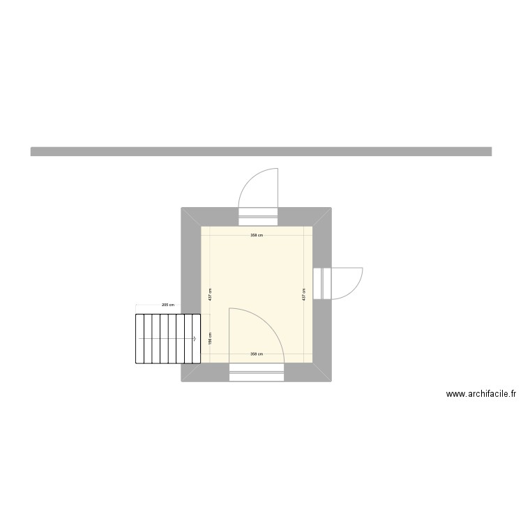 ENTRADA. Plan de 1 pièce et 16 m2