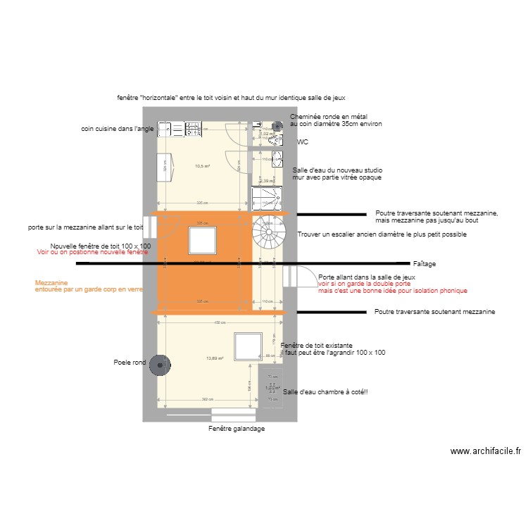 Studio 2. Plan de 0 pièce et 0 m2