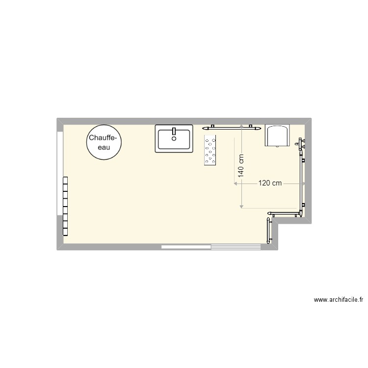 Divoux SDB projet. Plan de 0 pièce et 0 m2
