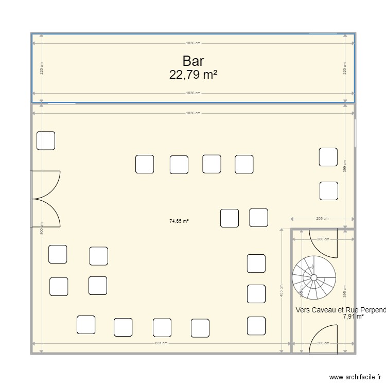 Sa Salle. Plan de 0 pièce et 0 m2