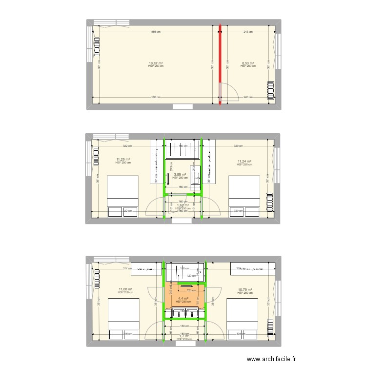 Les Linieres. Plan de 0 pièce et 0 m2