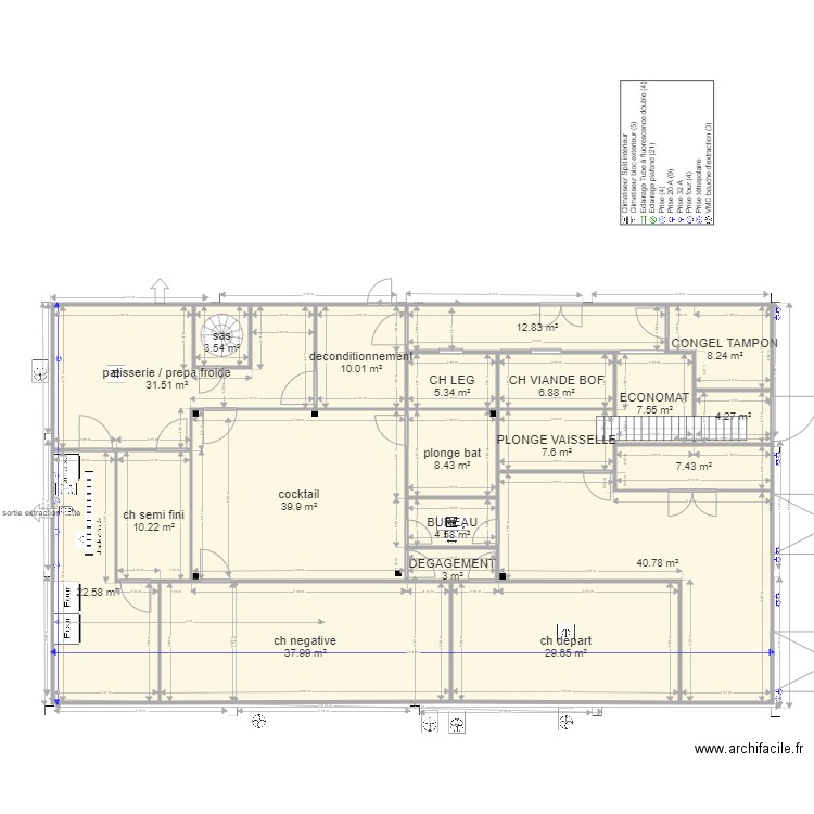 plan montussan v25. Plan de 39 pièces et 598 m2