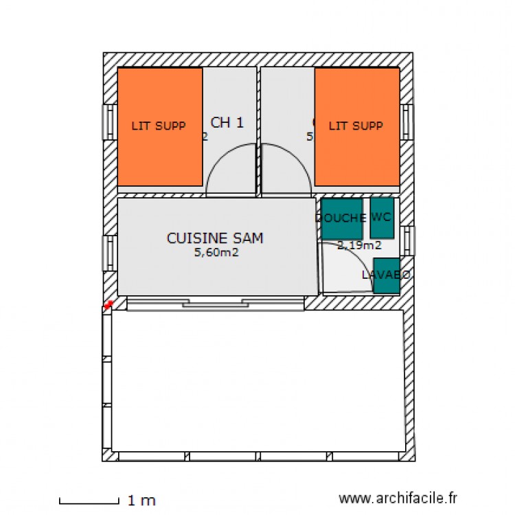 PROJCHALET. Plan de 0 pièce et 0 m2