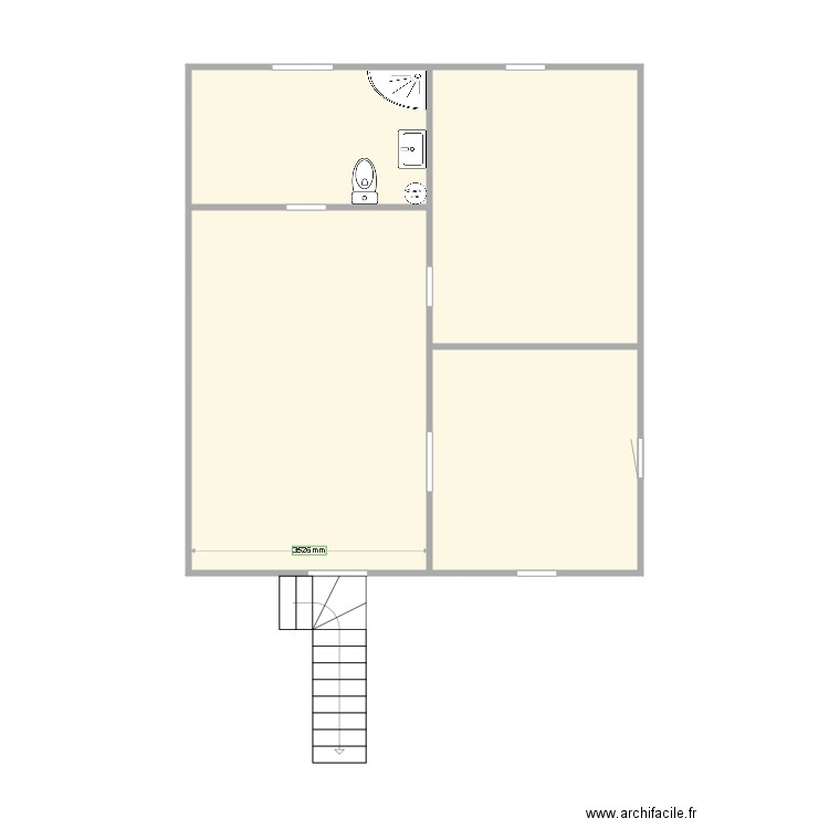 Etage1  Braine Ch de Bxl. Plan de 0 pièce et 0 m2