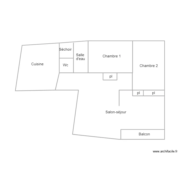 QUIMPER BONVOISIN. Plan de 