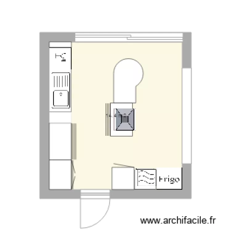 cuisine cuisson ilot. Plan de cuisine cuisson ilot. Plan de