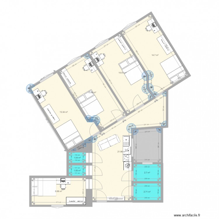 dohany 88 42M amenagement. Plan de 0 pièce et 0 m2