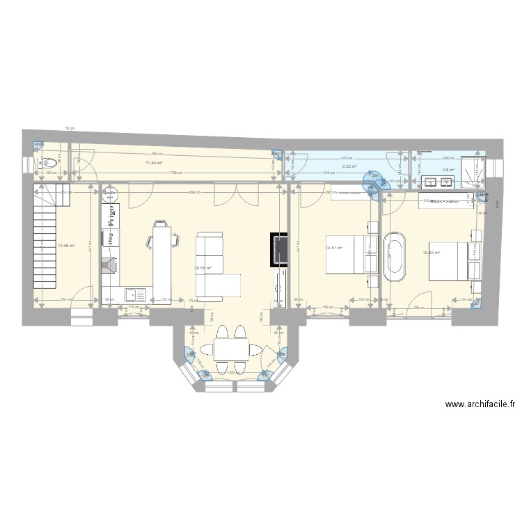 RDC AIGUILHE. Plan de 0 pièce et 0 m2