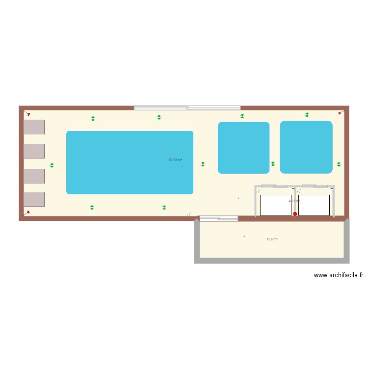 les thermes plan projet. Plan de 0 pièce et 0 m2