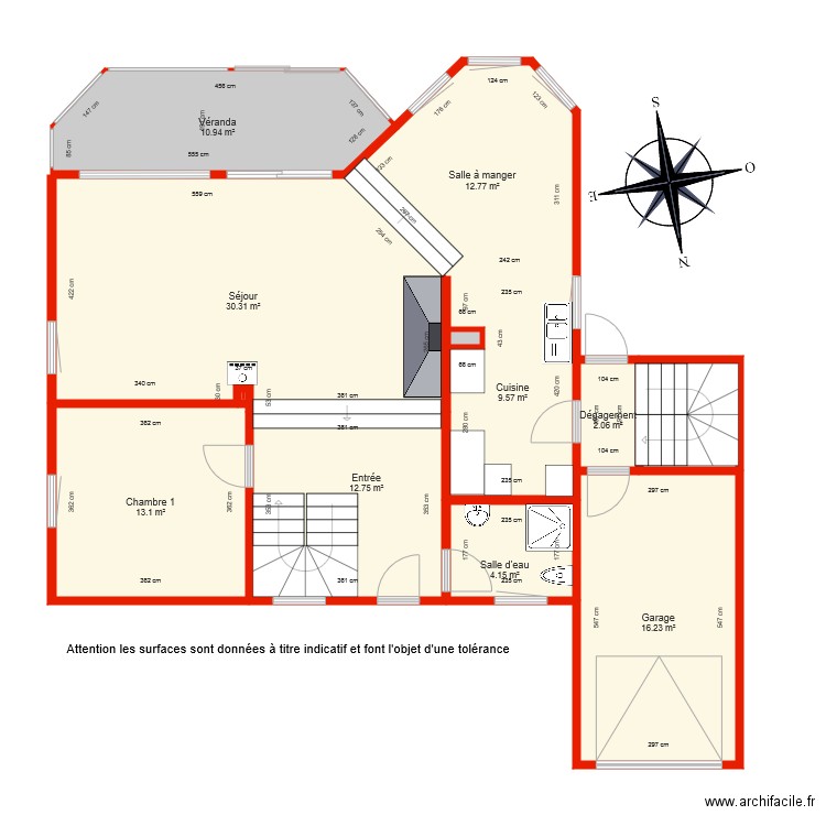 BI 4750 rdc côté. Plan de 0 pièce et 0 m2