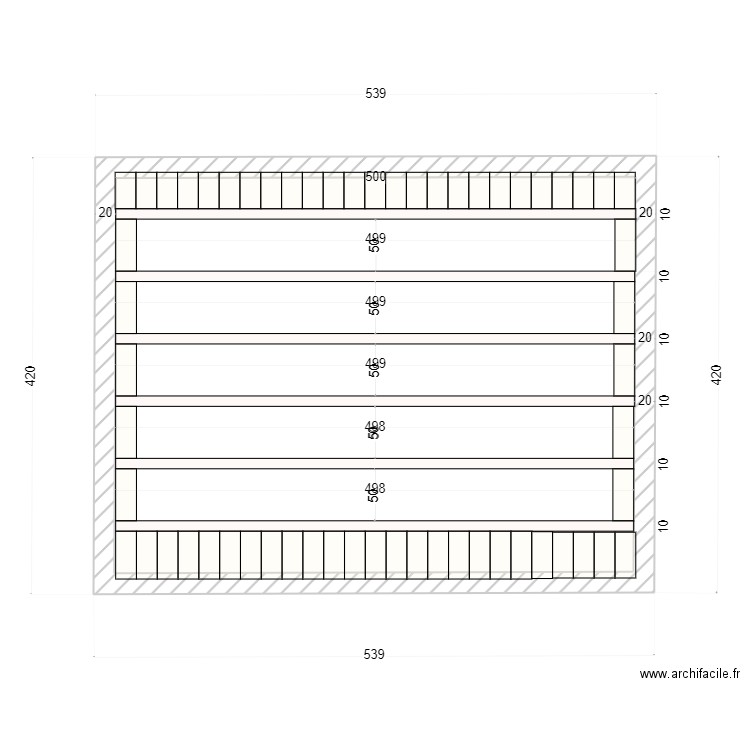 LOCAL TECHNIQUE V1. Plan de 1 pièce et 19 m2