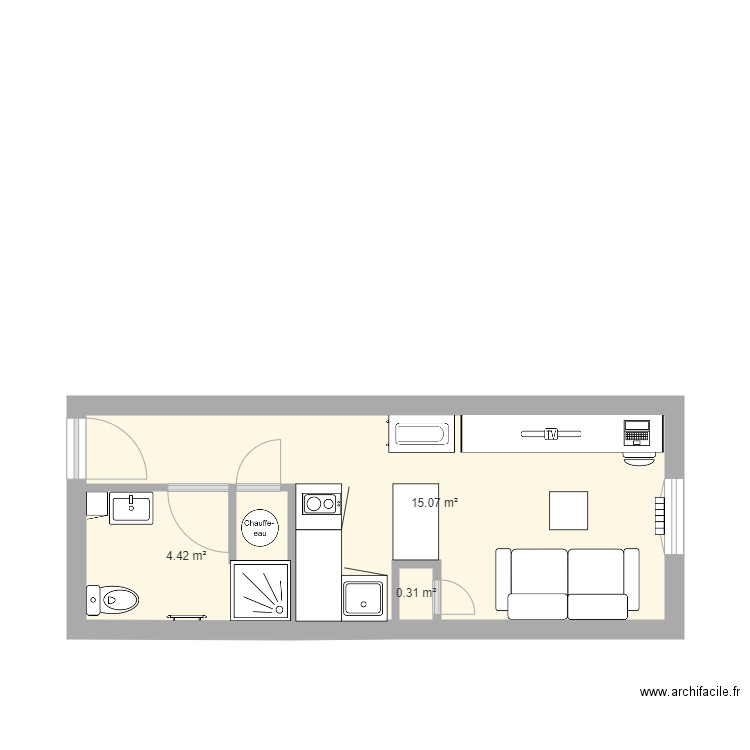 Appartement Toulon V1. Plan de 0 pièce et 0 m2