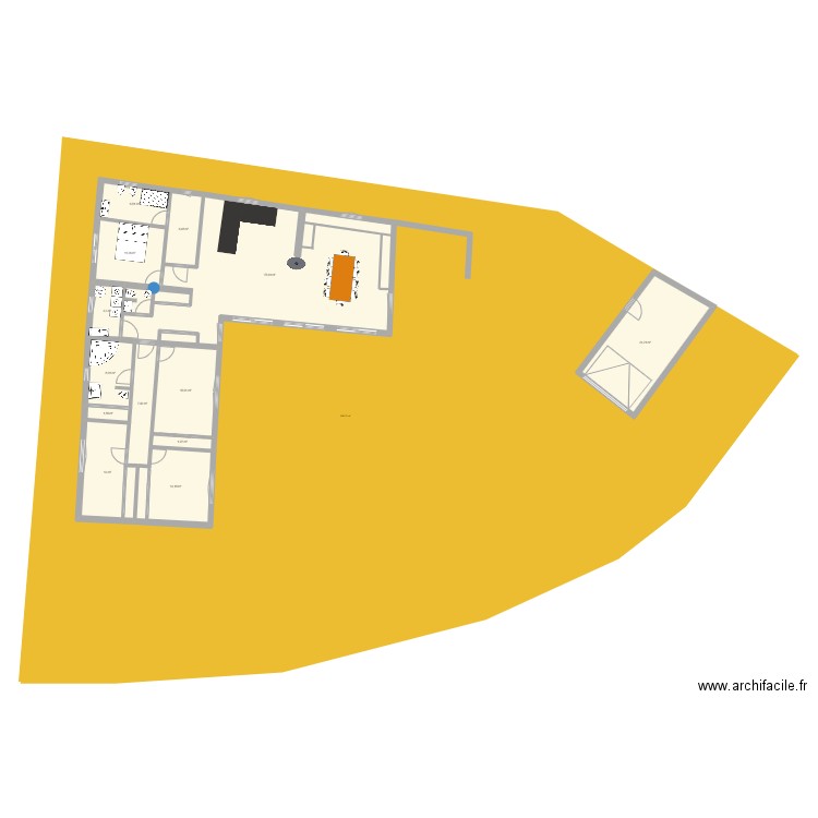 Maison La plaine sur mer. Plan de 13 pièces et 190 m2