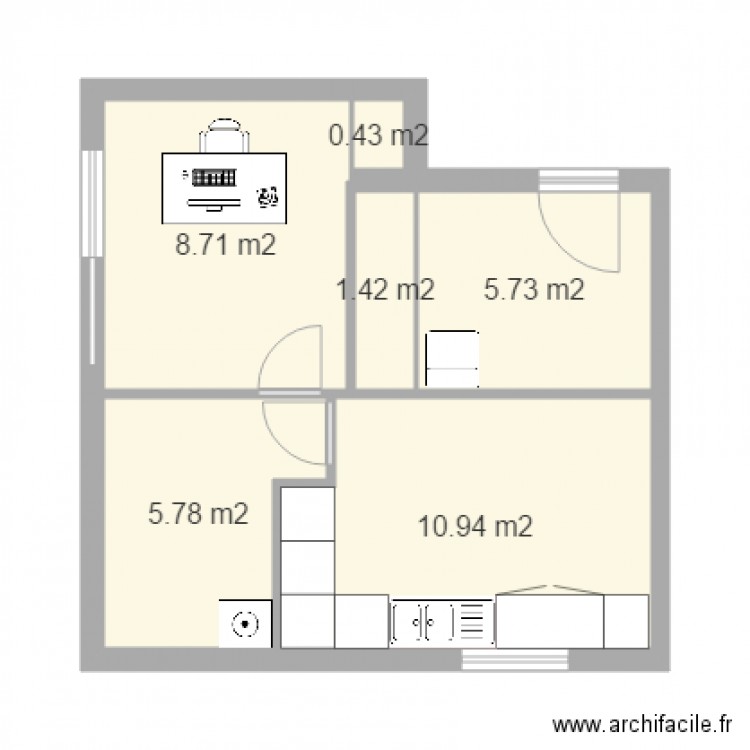 perso projet 1. Plan de 0 pièce et 0 m2