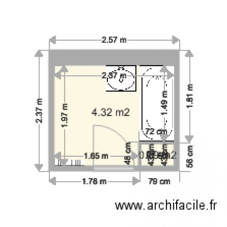 plan BRUN DANIELLE ACTUEL. Plan de 0 pièce et 0 m2