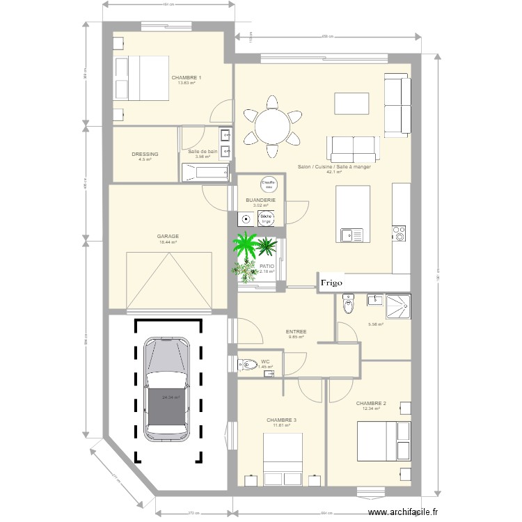 projet v3 EXTERIEUR. Plan de 0 pièce et 0 m2