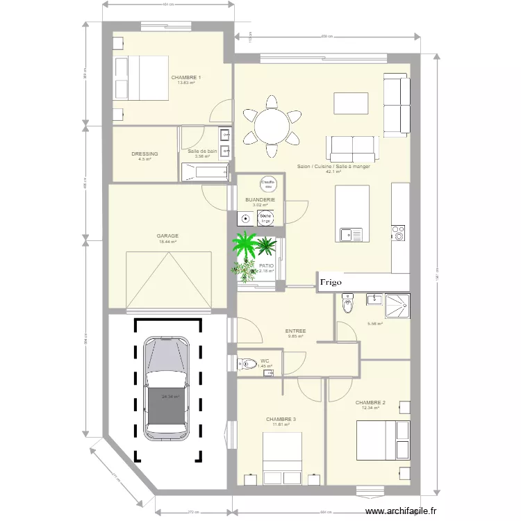projet v3 EXTERIEUR. Plan de 