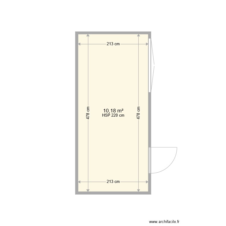 Véranda V0. Plan de 0 pièce et 0 m2