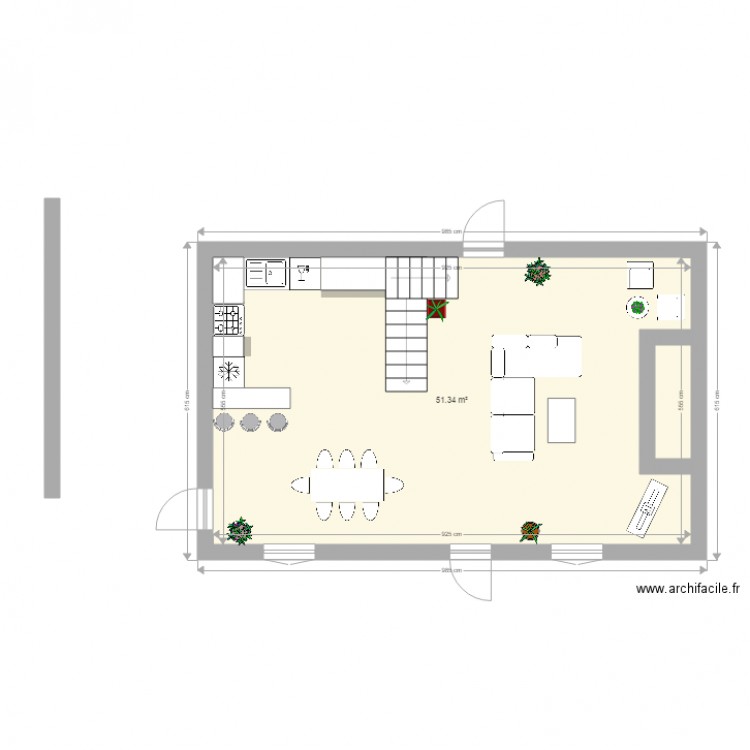 Piece principale. Plan de 0 pièce et 0 m2