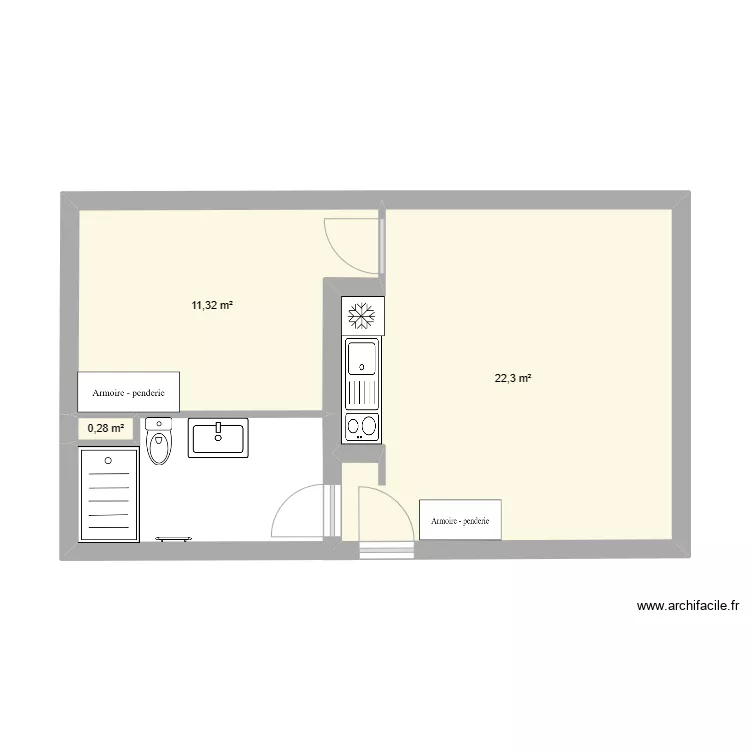 appartement agen. Plan de 