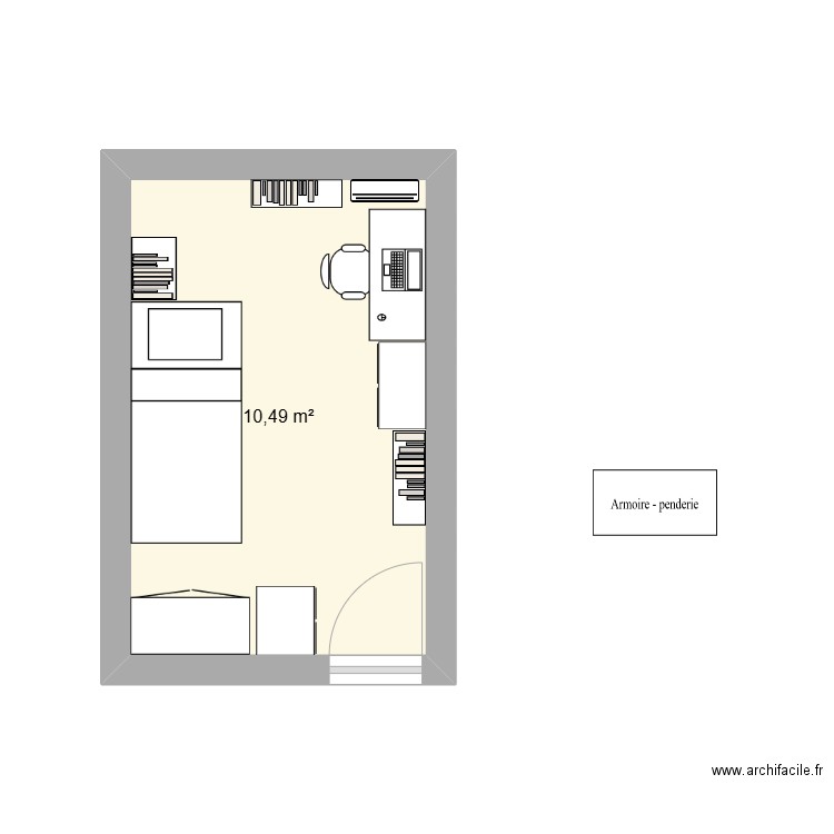 ch2. Plan de 1 pièce et 10 m2