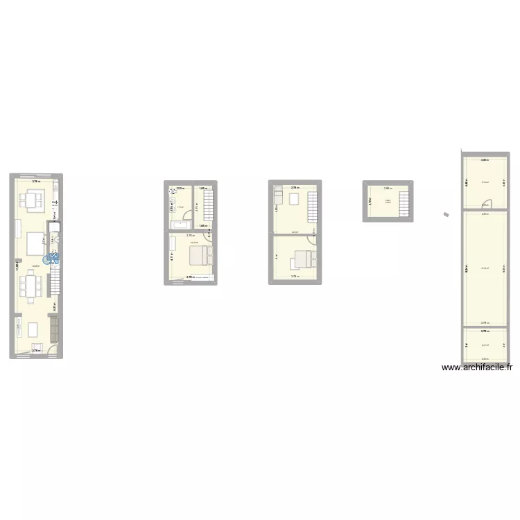 Terrasse+jardin. Plan de 8 et 192 m² Terrasse+jardin. Plan de 8 et 192 m²