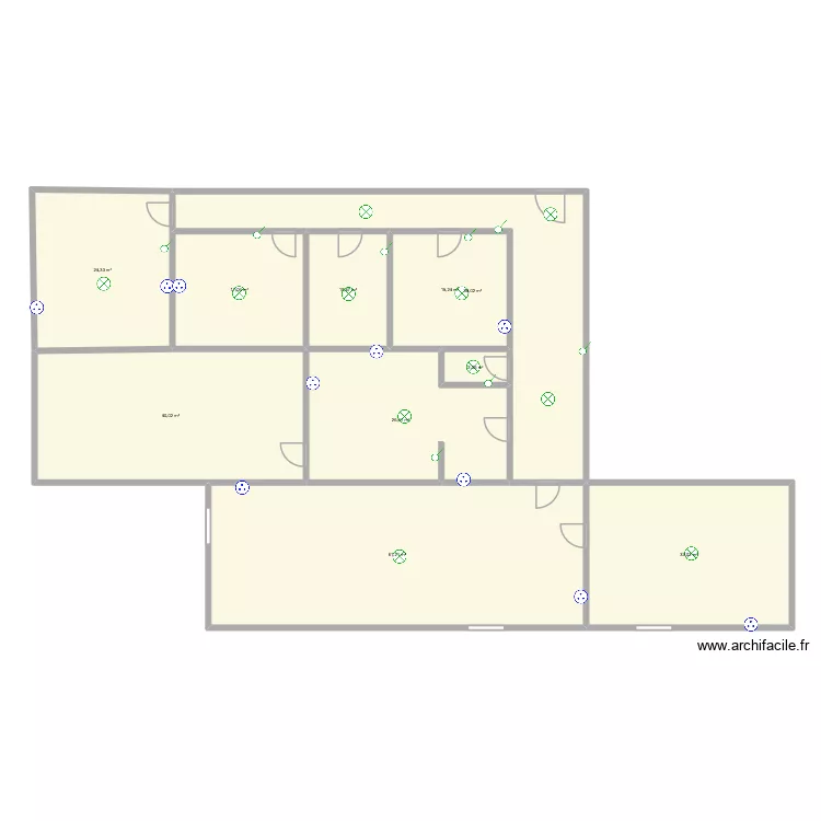 CHEZ MOI. Plan de 10  et 269 m²