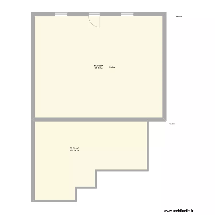 Plan de masse existant. Plan de 